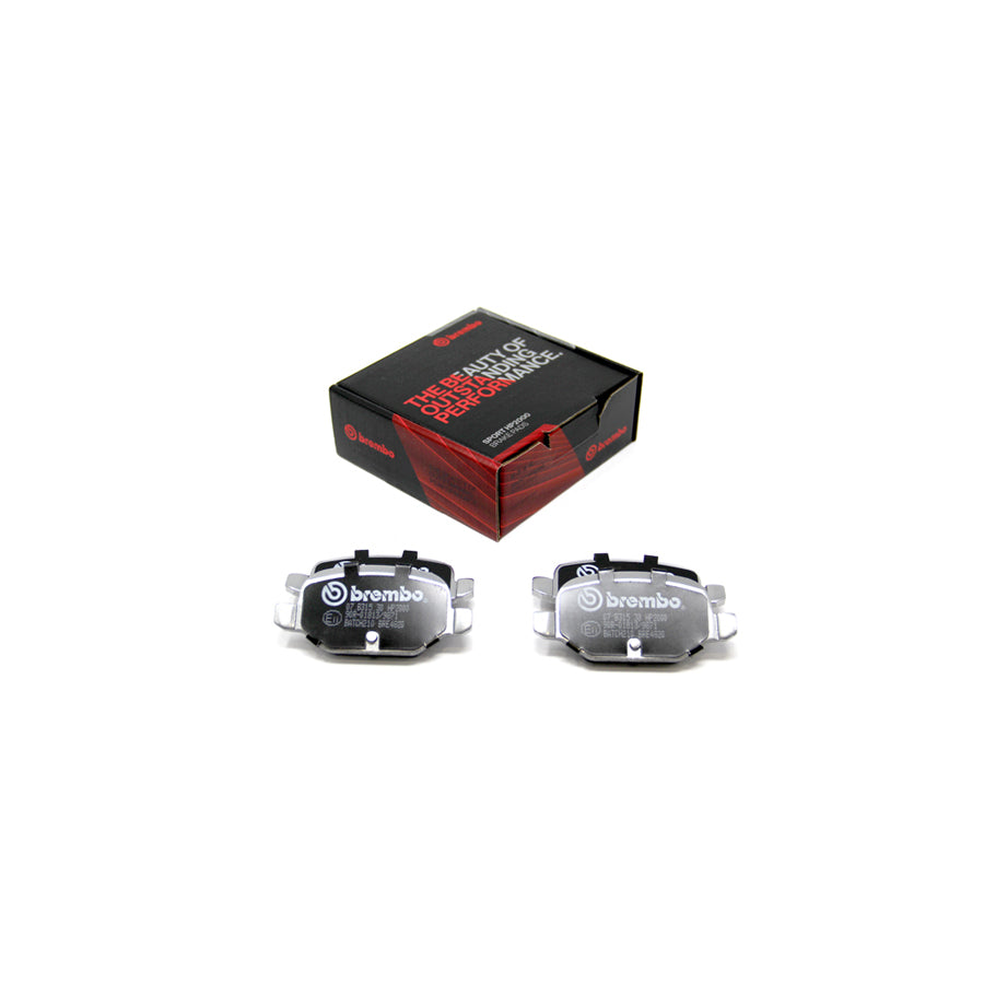 Brembo 07.B315.30 Abarth Citroën Fiat Lada Lancia Rear HP2 High Performance Brake Pad Set (Inc. 500 / 595 / 695, Idea, Panda, Punto, Vesta, Musa) | ML Performance US Car Parts