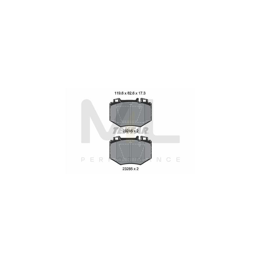 TEXTAR 2328501 Brake pad set suitable for MERCEDES-BENZ S-Class Saloon (W220) prepared for wear indicator | ML Performance Car Parts