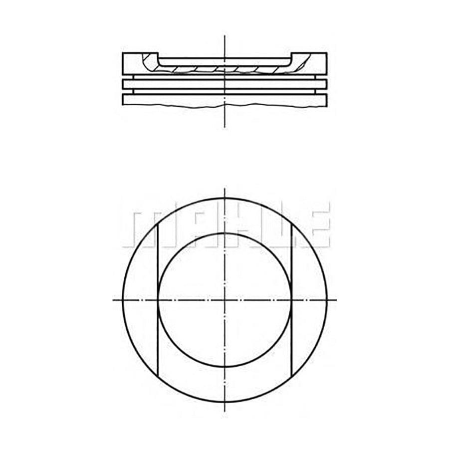MAHLE ORIGINAL 0341900 Piston 75,01 mm, with piston rings | ML Performance Car Parts