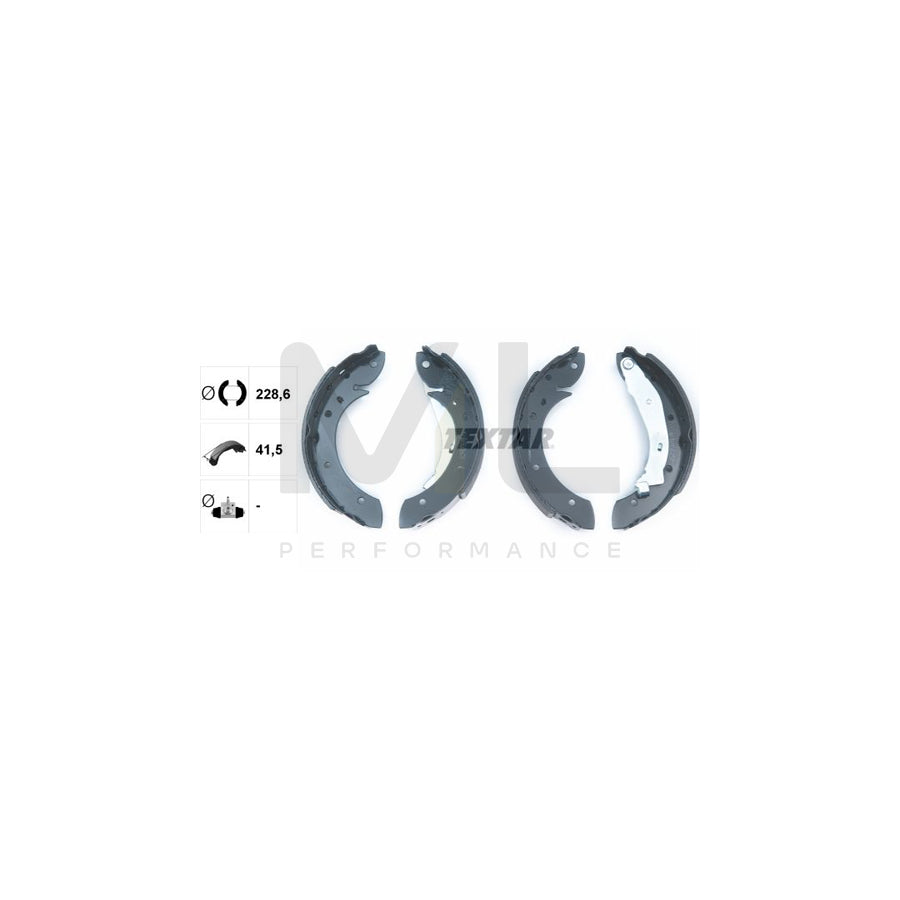 TEXTAR 91053900 Brake Shoe Set with handbrake lever | ML Performance Car Parts