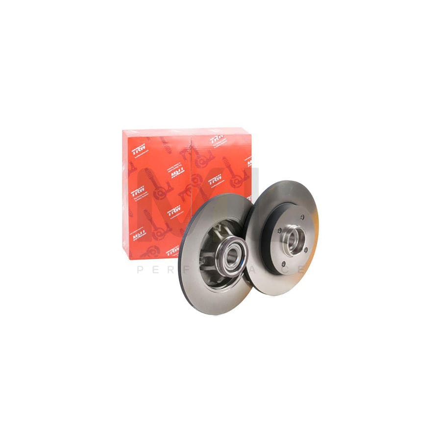 TRW DF6042BS Brake Disc Solid, with ABS sensor ring, with wheel bearing | ML Performance Car Parts