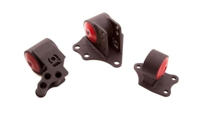 Innovative Mounts Innovative 95-99 Mitsubishi Eclipse 4G63 / 4G64 Black Steel Mounts 85A Bushings