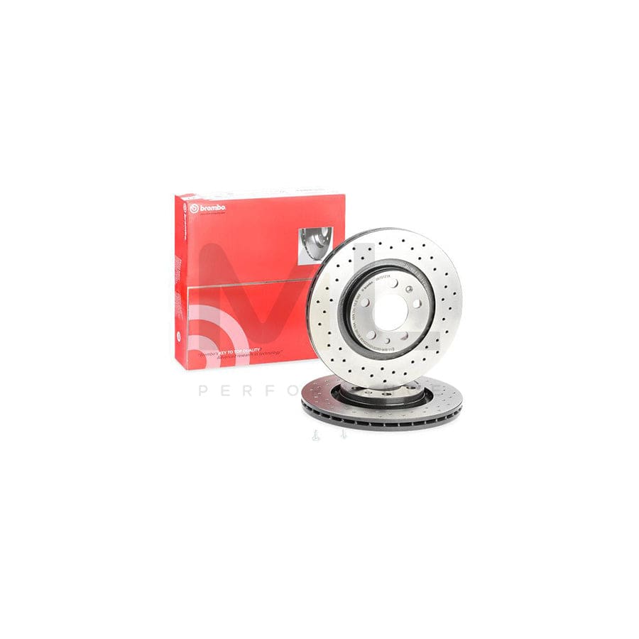 BREMBO XTRA LINE 09.7012.1X Brake Disc Perforated / Vented, Coated, High-carbon, with bolts/screws | ML Performance Car Parts