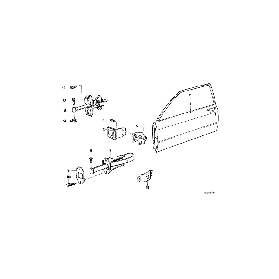 Genuine BMW 41511875653 E21 Hinge Left (Inc. 320, 318i & 323i) | ML Performance US Car Parts