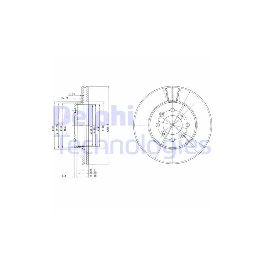 Delphi Bg2615 Brake Disc