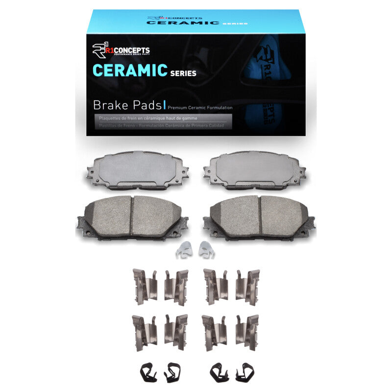 R1 Concepts R1 2010-2022 Lexus CT200H Front R1 Ceramic Pads & Hardware Kit
