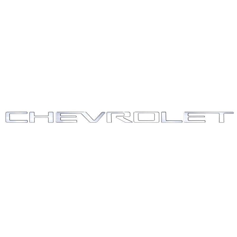 Putco 19-20 Chevy Colorado - Grille Letters - Stainless Steel Chevrolet Letters