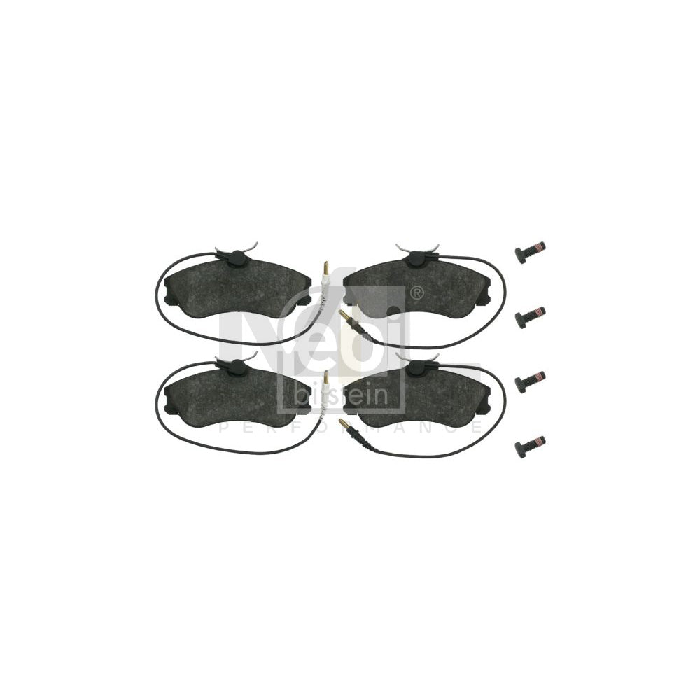 Febi Bilstein 16237 Brake Pad Set Front Axle, Incl. Wear Warning Contact, With Bolts/Screws