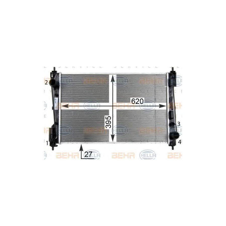 Hella 8MK 376 754-454 Engine Radiator