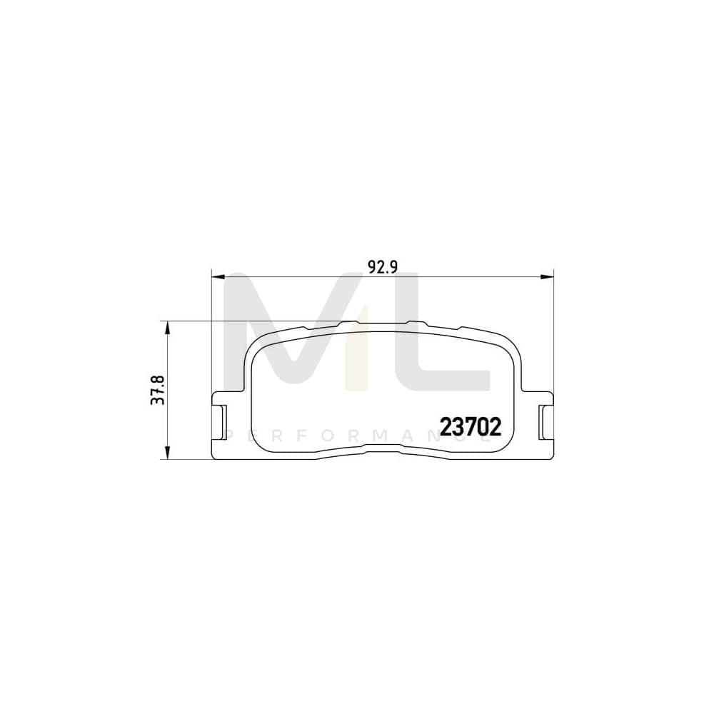Brembo P 83 088 Brake Pad Set Excl. Wear Warning Contact | ML Performance Car Parts