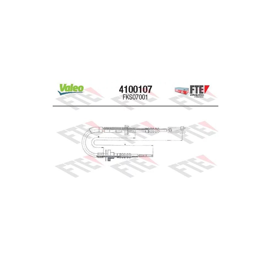 FTE 4100107 Clutch Cable Suitable for Mercedes-Benz 100