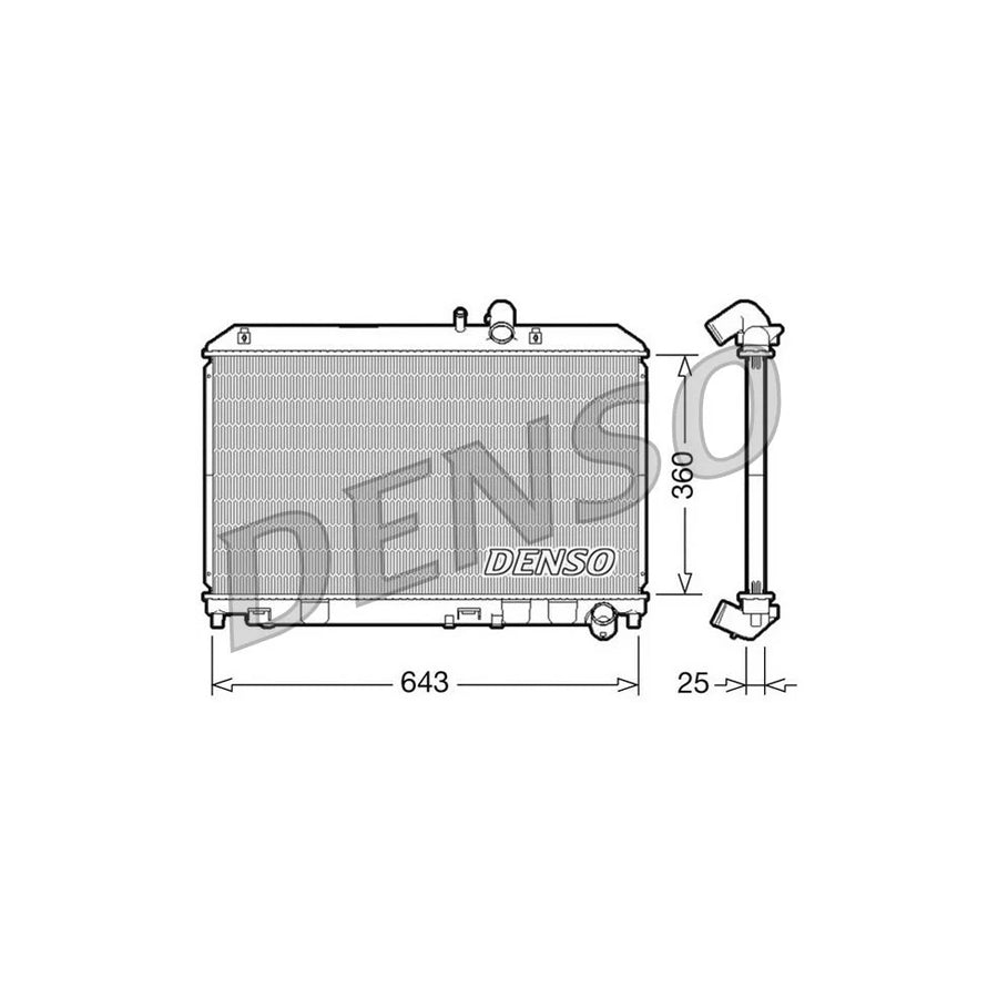 DENSO DRM44013 Engine Radiator for Mazda Rx-8 (Se, Fe)