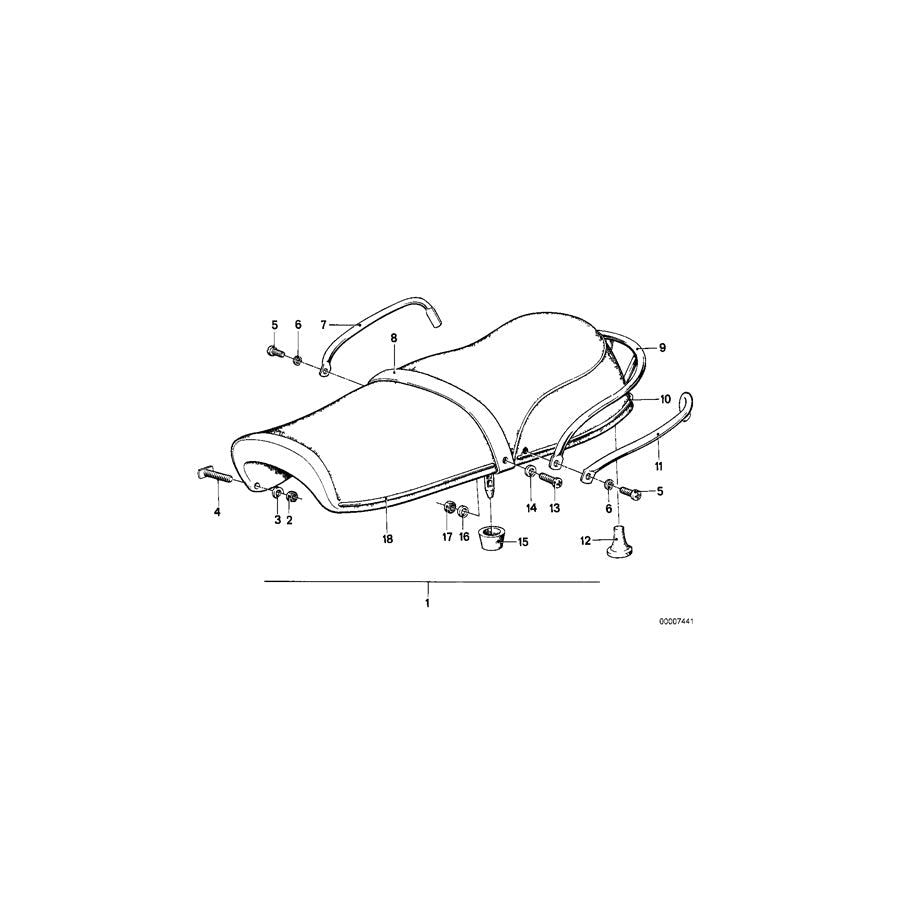 Genuine BMW 52531231321 Decorative Strip 815MM (Inc. R50/5, R60/5 & R75/5) | ML Performance US
