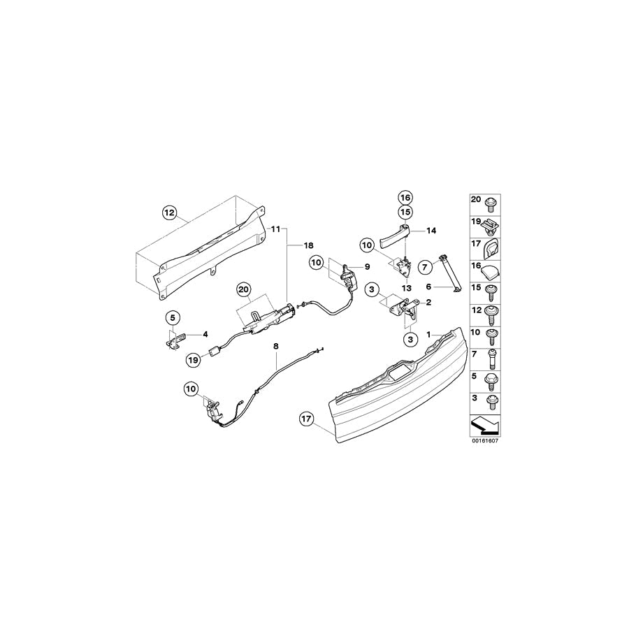 Genuine BMW 51247175708 E70 Isa Screw M4X13,5 (Inc. X5 30dX, X5 M50dX & X5 M) | ML Performance US