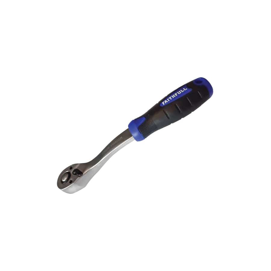 Faithfull FAISOCRAT14N Ratchet Handle Quick-Release 72 Teeth 1/4in Drive