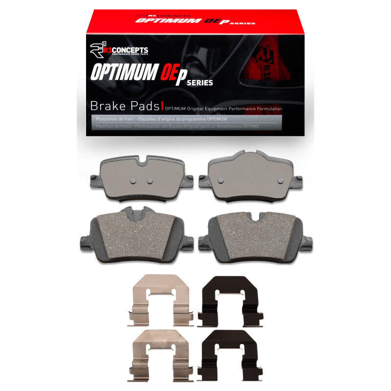 R1 Concepts R1 21-24 BMW 320I (Mexico) Rear Optimum OE Pads & Hardware Kit
