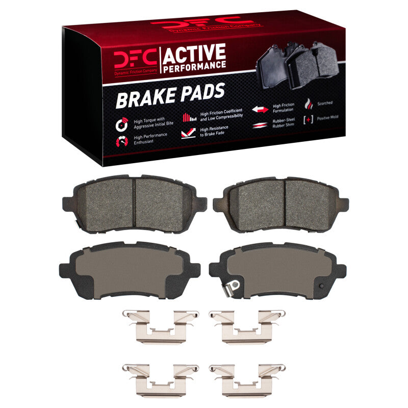 DFC 11-19 Ford Fiesta (USA/Canada) Front Active Performance Pads and Hardware Kit
