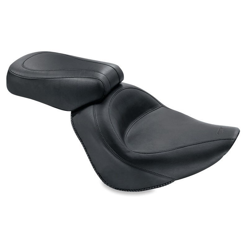 Mustang Motorcycle Mustang 06-17 Harley Softail Wide Tire (200mm) Standard Touring Solo Seat - Black