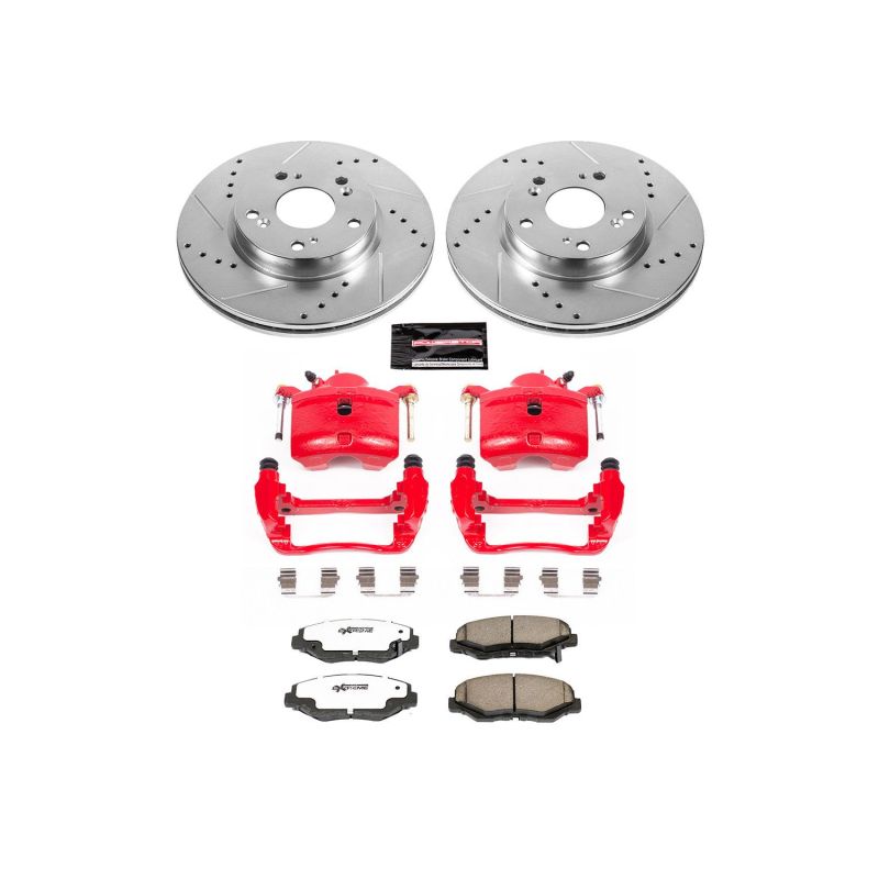 PowerStop Power Stop 2013 Acura ILX Front Z26 Street Warrior Brake Kit w/Calipers
