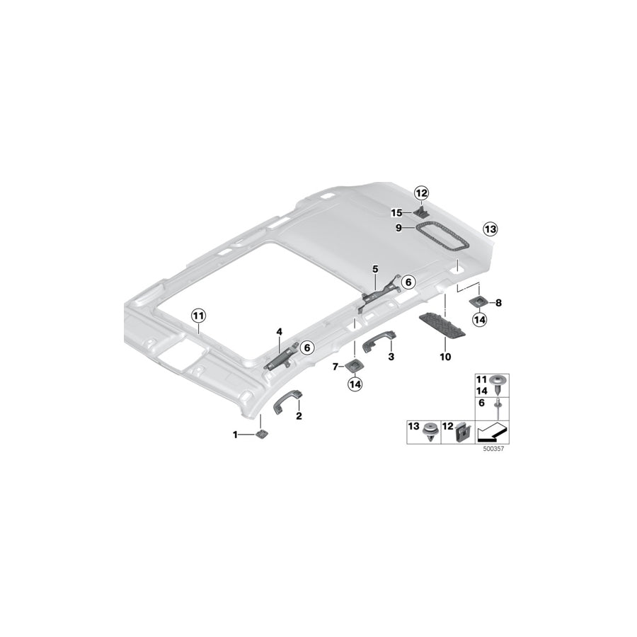 Genuine BMW 51447273786 F31 Cover, Mount, Partition Net, Front Right OYSTER (Inc. 340i, 335i & 320i) | ML Performance US Car Parts