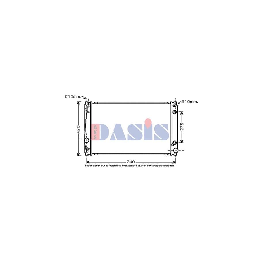 AKS Dasis 210164N Engine Radiator for Toyota Rav4 III Off-Road (Xa30)