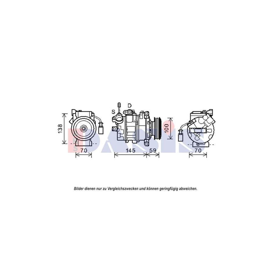 AKS Dasis 852537N Compressor, Air Conditioning