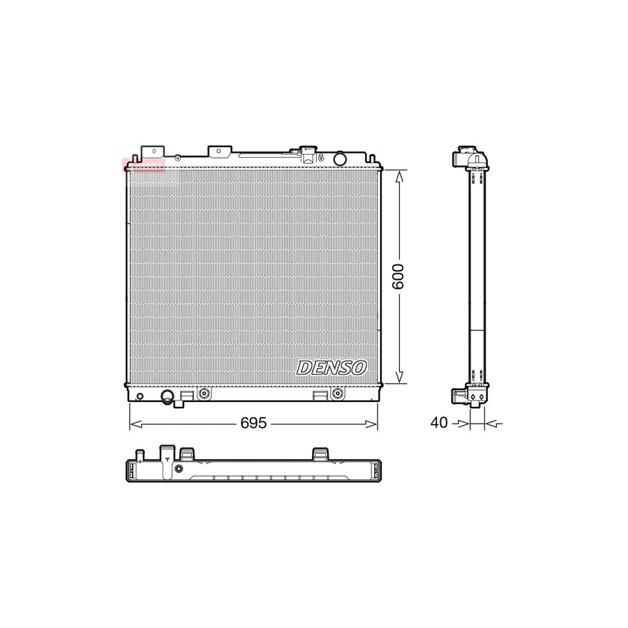 DENSO DRM46068 Engine Radiator for Nissan Pathfinder III (R51)