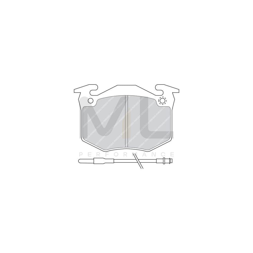 Ferodo Premier Fdb1558 Brake Pad Set For Lexus Ls I (Xf10) Not Prepared For Wear Indicator | ML Performance Car Parts