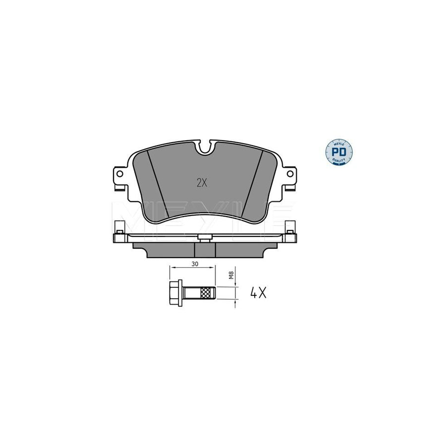 Meyle 025 223 0817/Pd Brake Pad Set