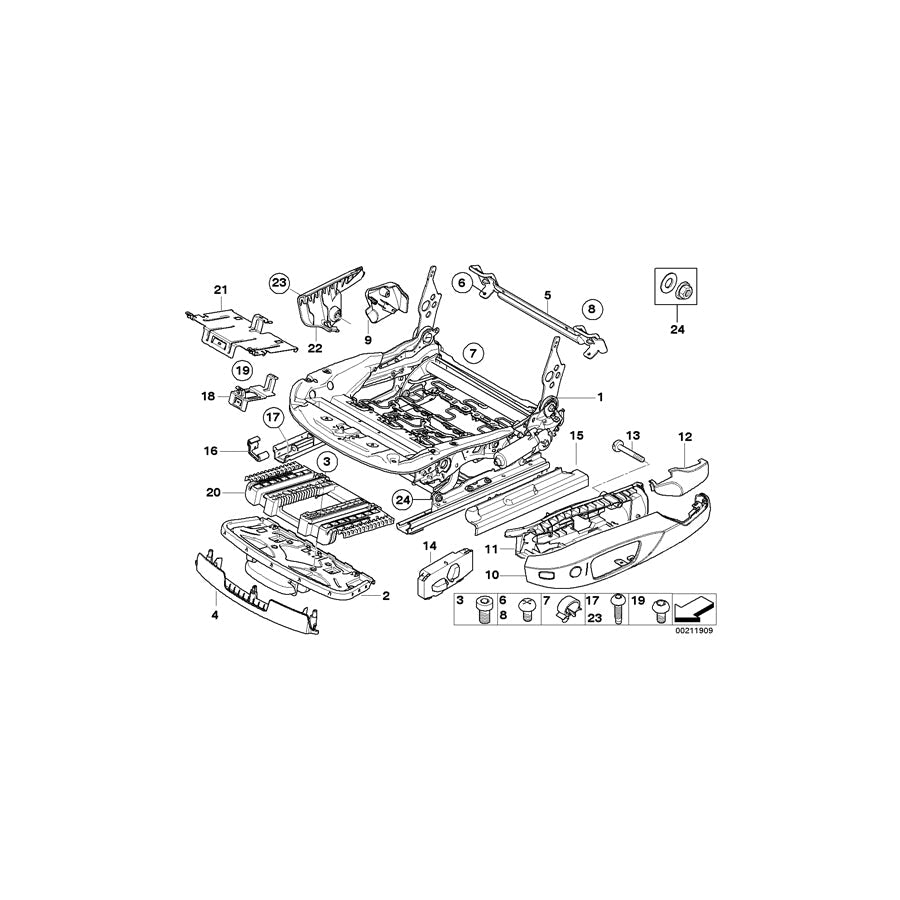 Genuine BMW 52106979633 E90 F25 F26 Cover, Belt Catch Left BEIGE (Inc. 325d, X3 28i & 320d) | ML Performance US Car Parts