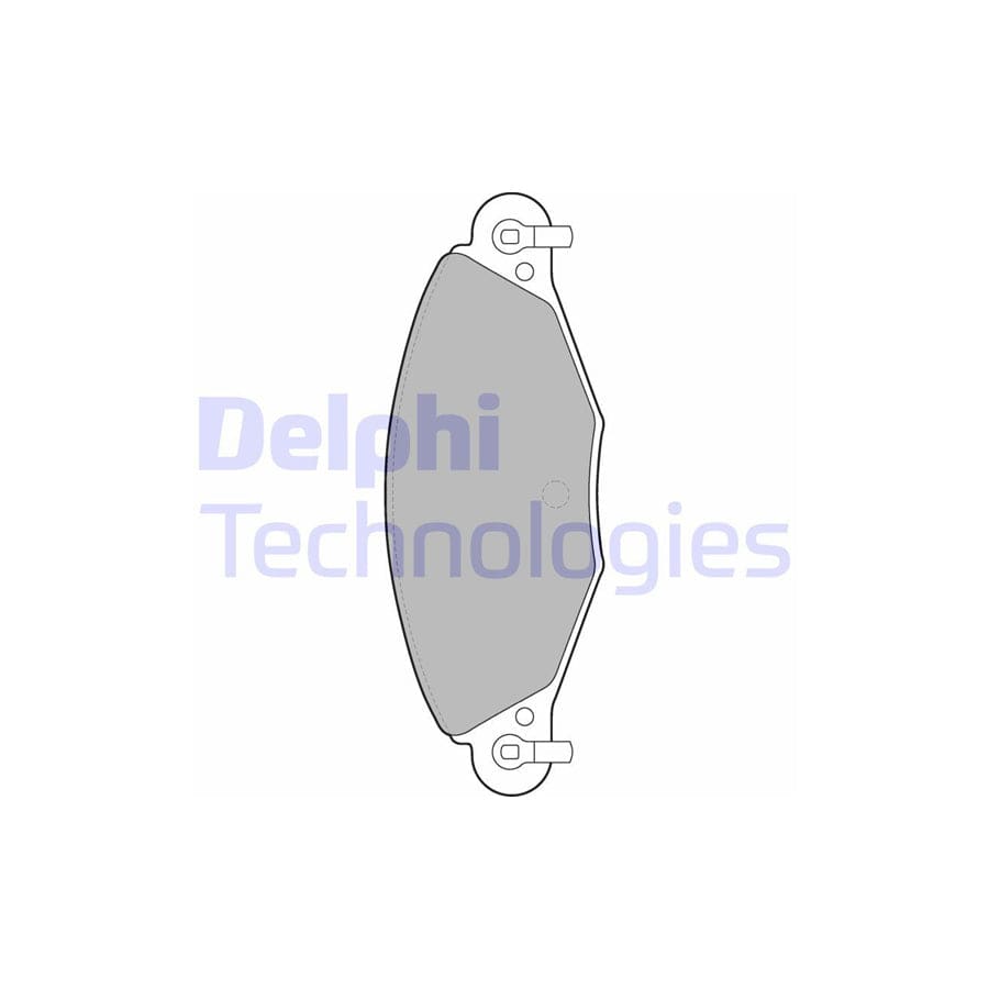 Delphi Lp1655 Brake Pad Set For Citroen C5