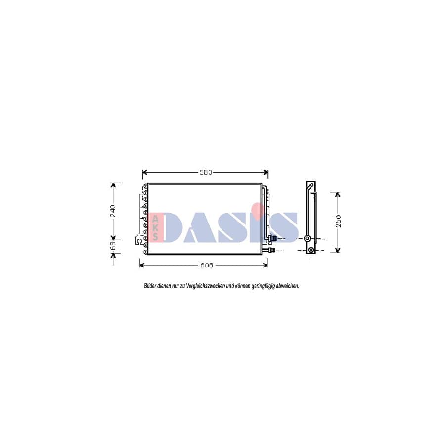 AKS Dasis 172002N Air Conditioning Condenser