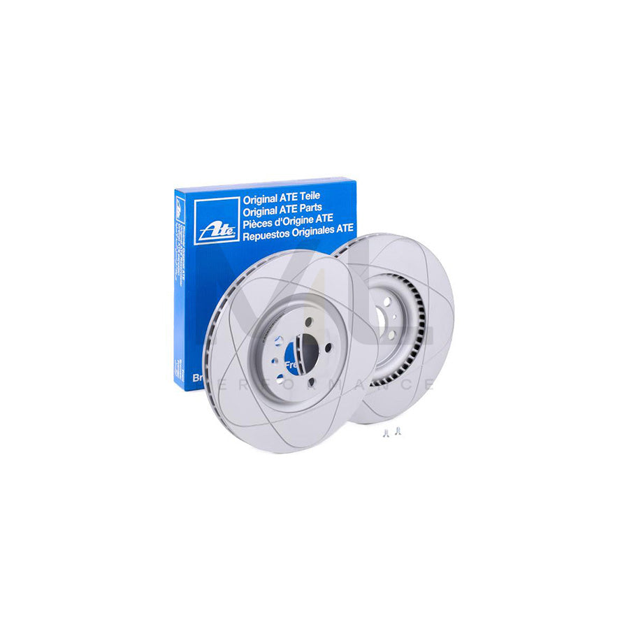 ATE PowerDisc 24.0325-0123.1 Brake Disc Vented, Coated, High-carbon, with bolts/screws - 1 piece