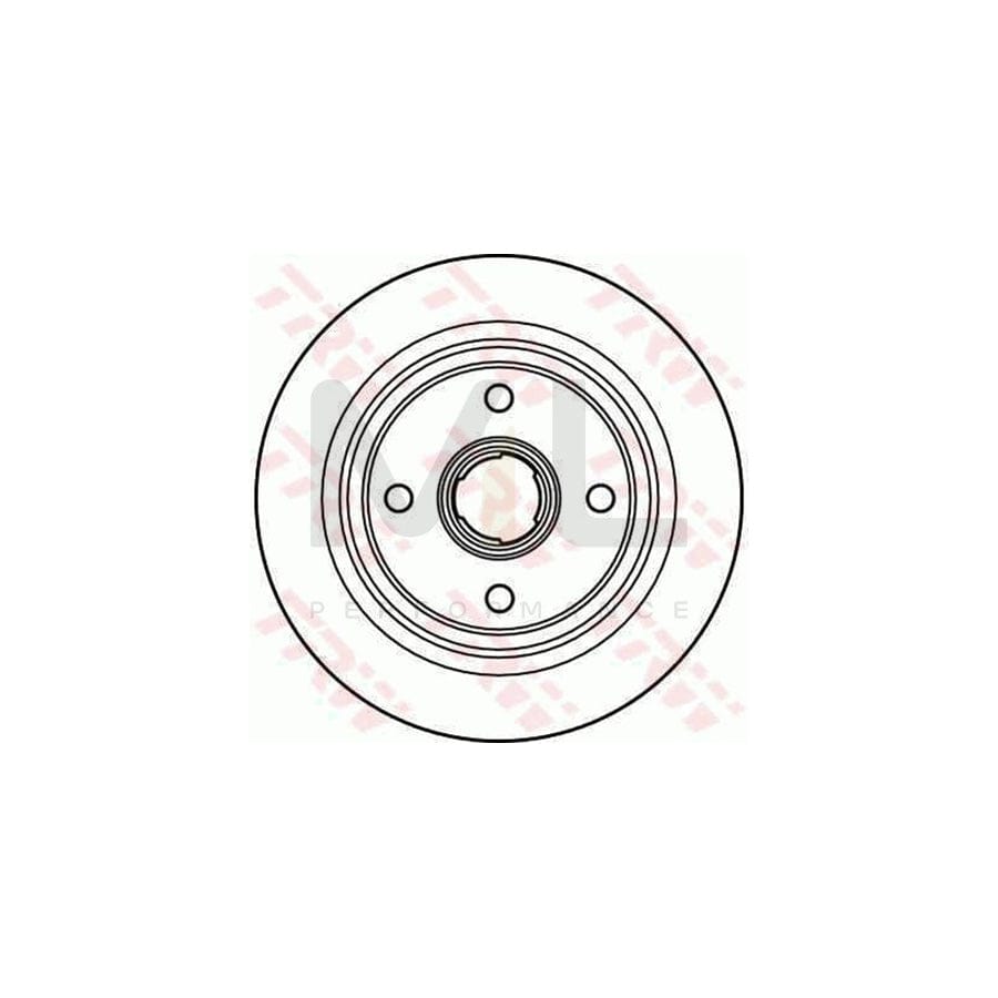 TRW DF2605 Brake Disc Solid | ML Performance Car Parts