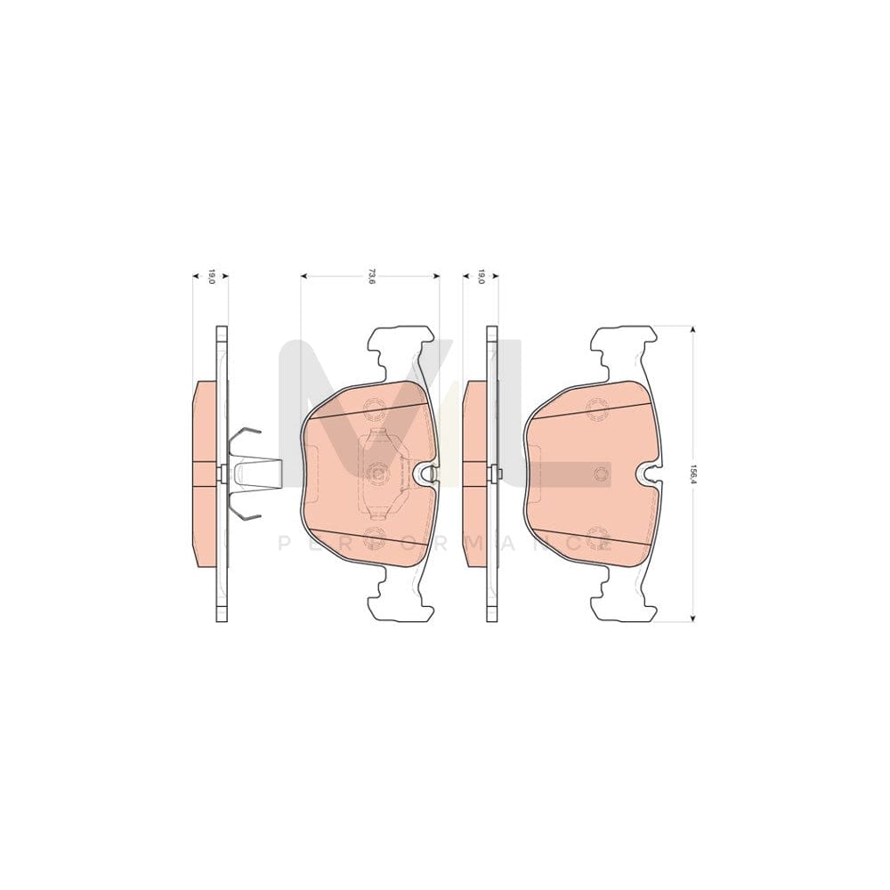 TRW Gdb1702 Brake Pad Set | ML Performance Car Parts
