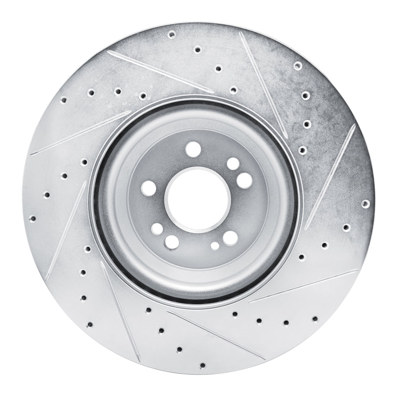 R1 Concepts R1 20-25 Mercedes-Benz GLE350 Front Left Drilled & Slotted Silver Brake Rotor