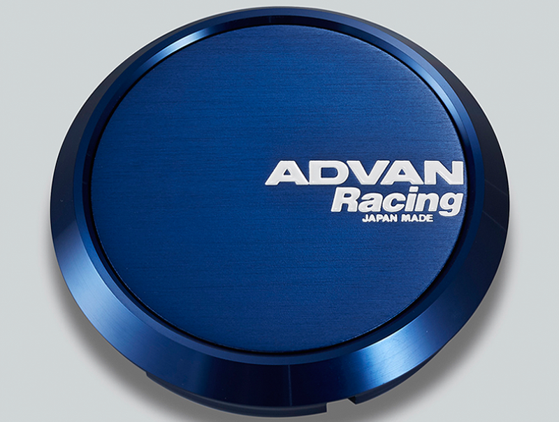 Advan 73mm Flat Center Cap - Blue Anodized