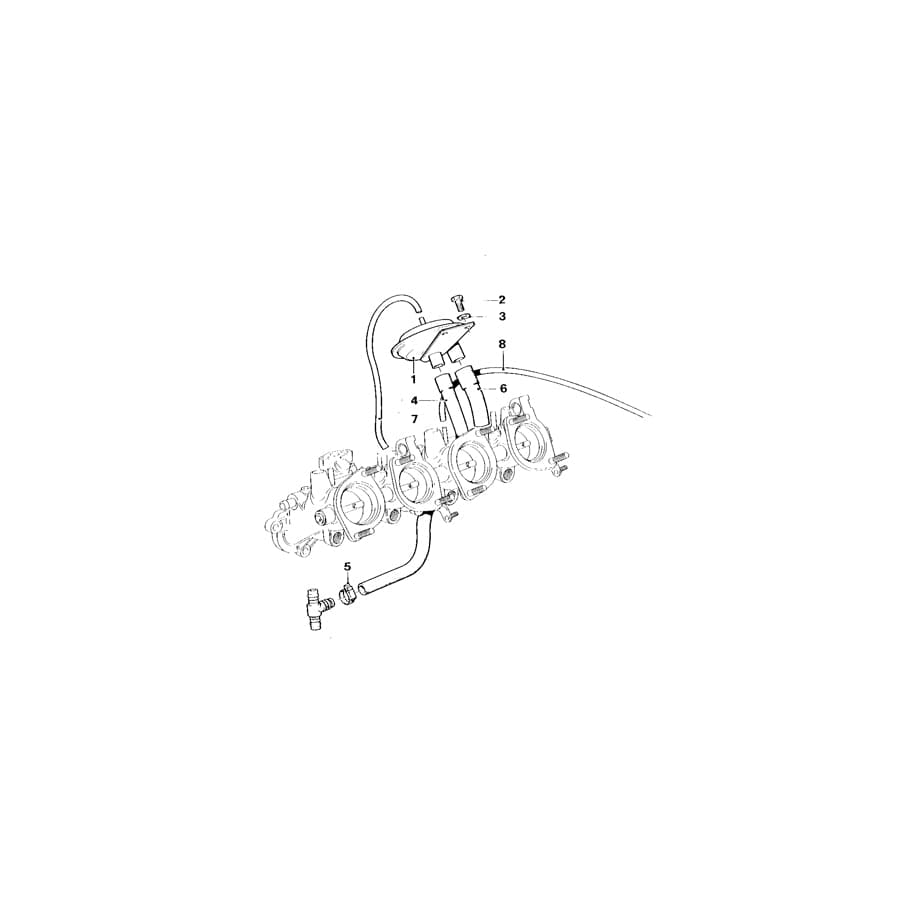 Genuine BMW 11741304807 E26 Hose (Inc. M1) | ML Performance UK Car Parts