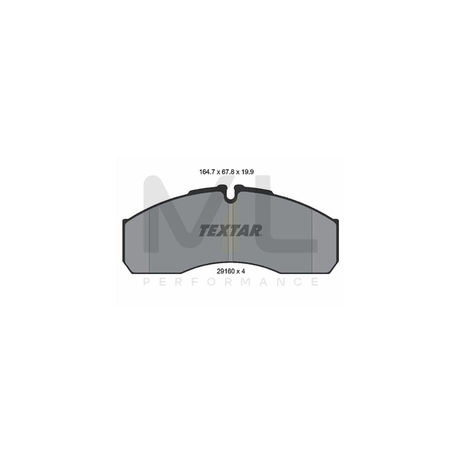TEXTAR 2916002 Brake pad set prepared for wear indicator | ML Performance Car Parts