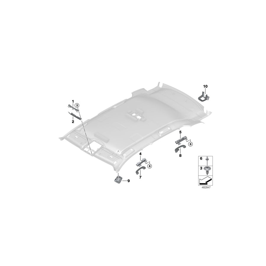 Genuine BMW 51447428734 Bracket Front Right (Inc. X3) | ML Performance US Car Parts