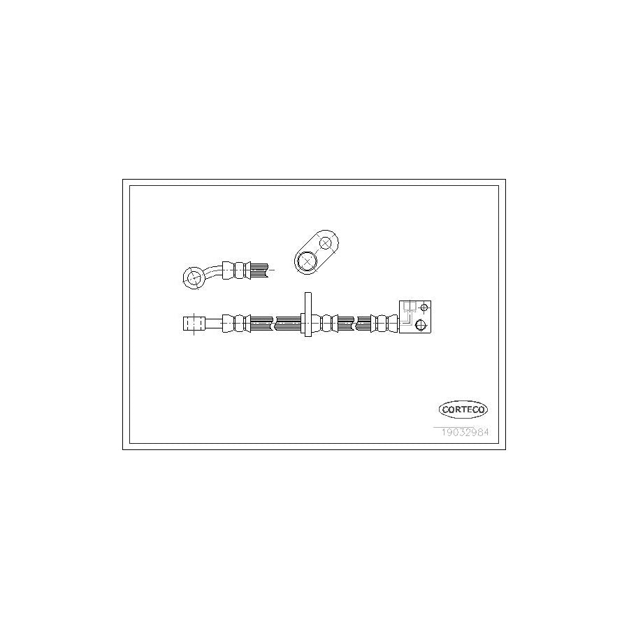 Corteco 19032984 Brake Hose for Honda Jazz