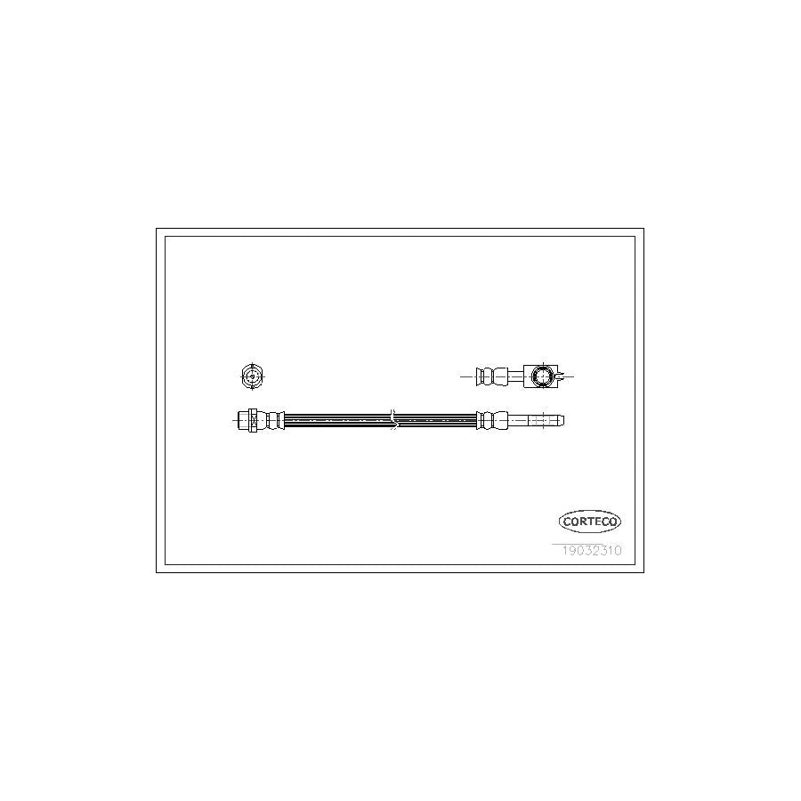 Corteco 19032310 Brake Hose