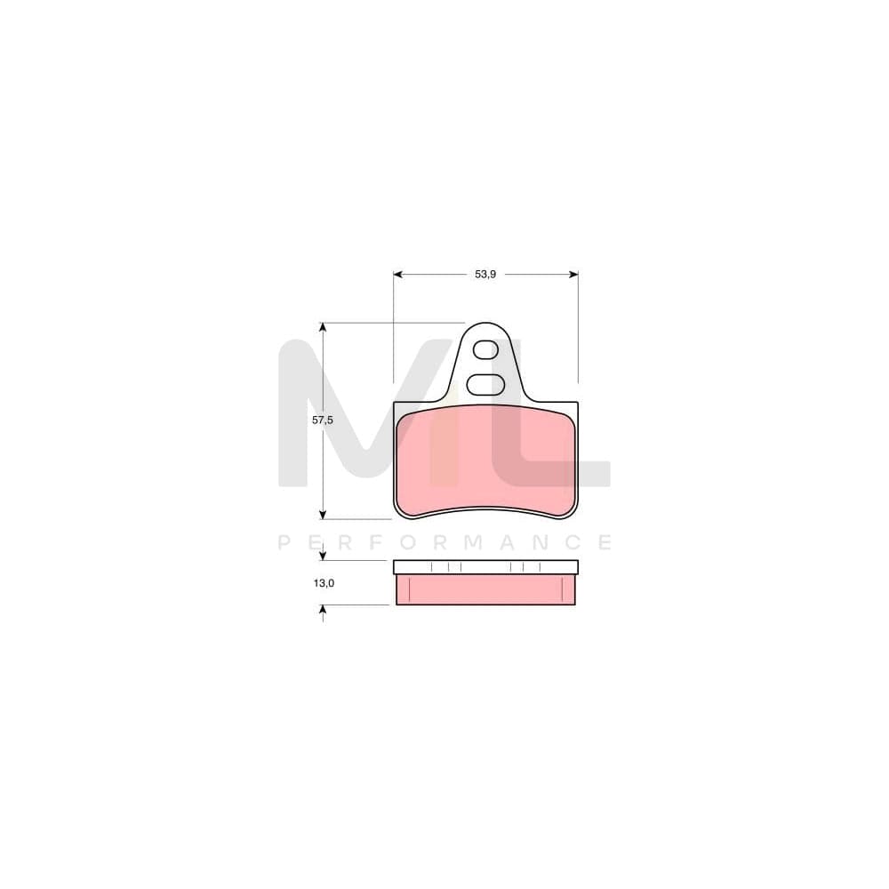 TRW Gdb1071 Brake Pad Set For Citroën Axel Not Prepared For Wear Indicator | ML Performance Car Parts