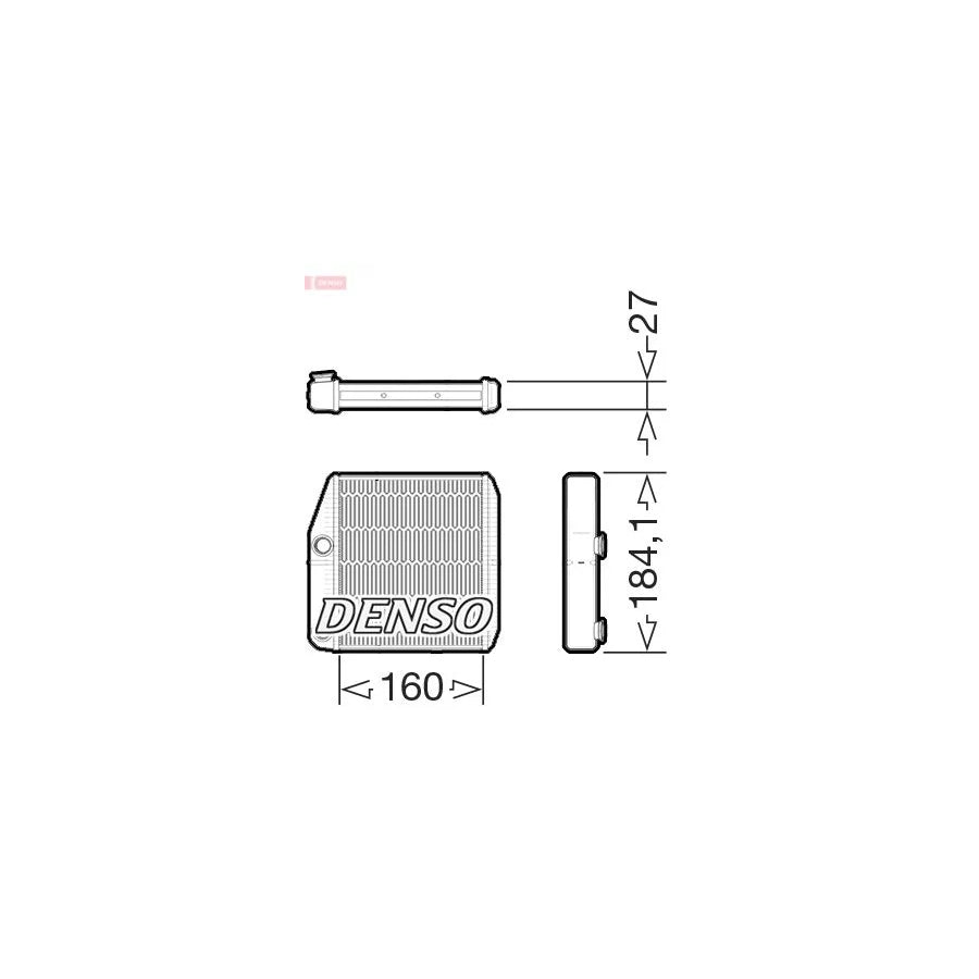DENSO DRR09076 Heater Matrix