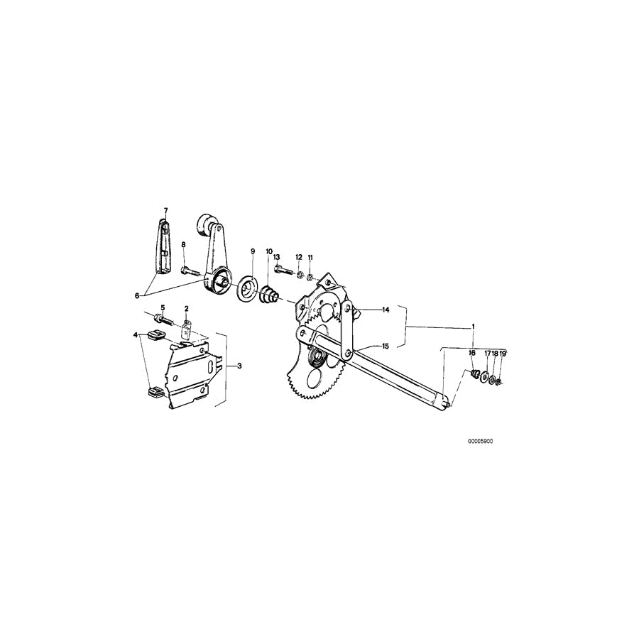 Genuine BMW 51321809602 E12 Window Lifter Front Right (Inc. 518, 528 & 520i) | ML Performance US Car Parts