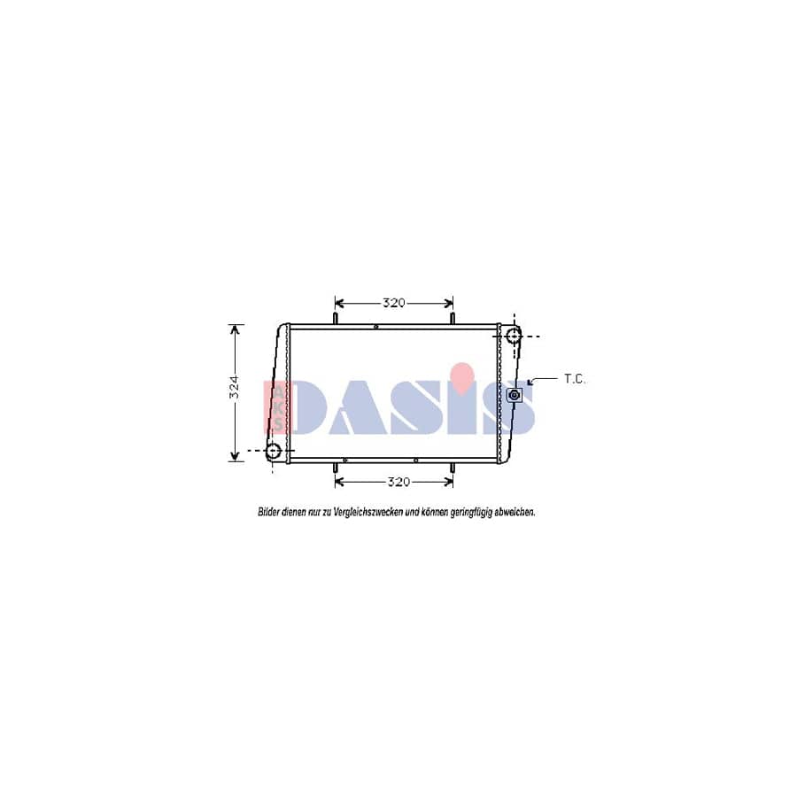 AKS Dasis 020210N Engine Radiator