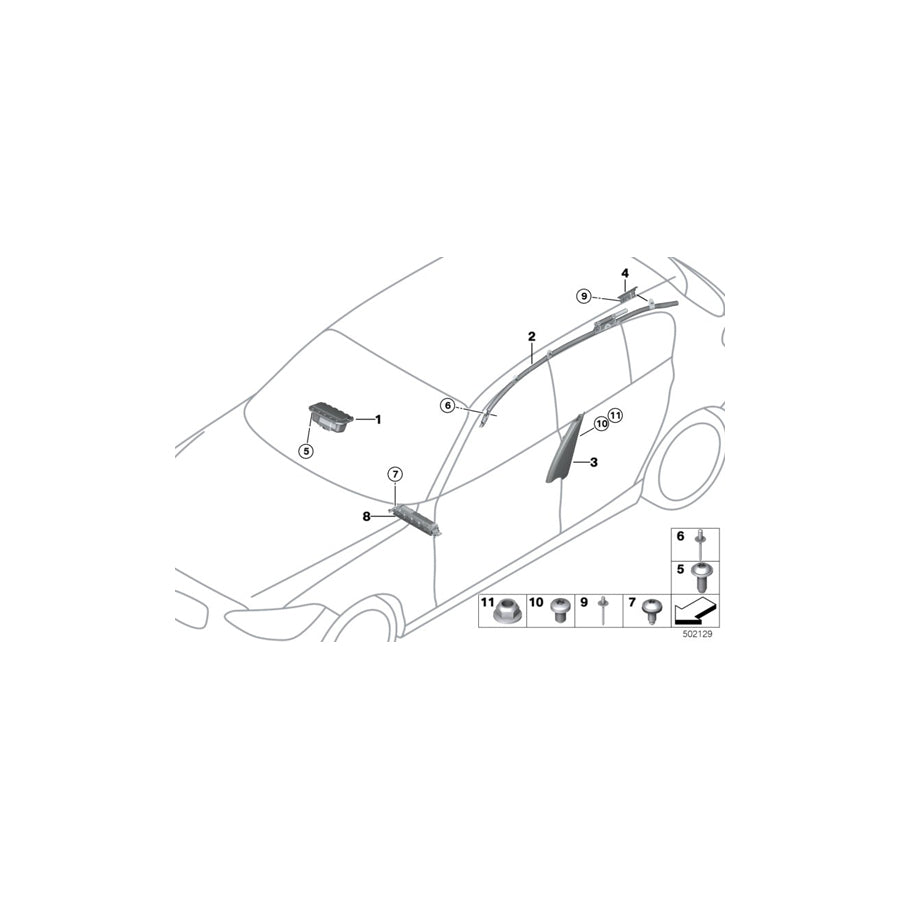 Genuine BMW 72127340136 F33 F33 Side Airbag, Front Right Seat OYSTER 71 (Inc. 425d, 435i & 435iX) | ML Performance US Car Parts
