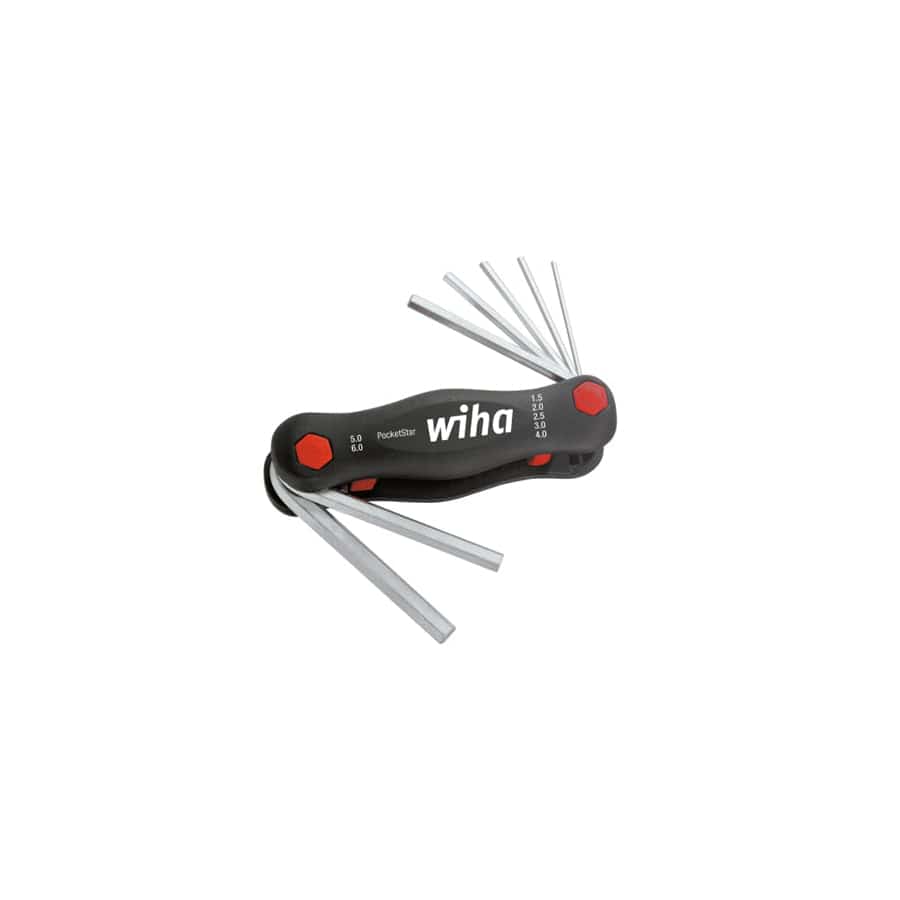 Wiha WHA23037 PocketStar Hex Key Set, 7 Piece (1.5-6mm)