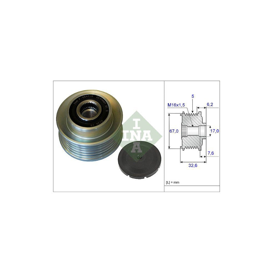 Ina 535 0097 10 Alternator Freewheel Clutch | ML Performance US Car Parts