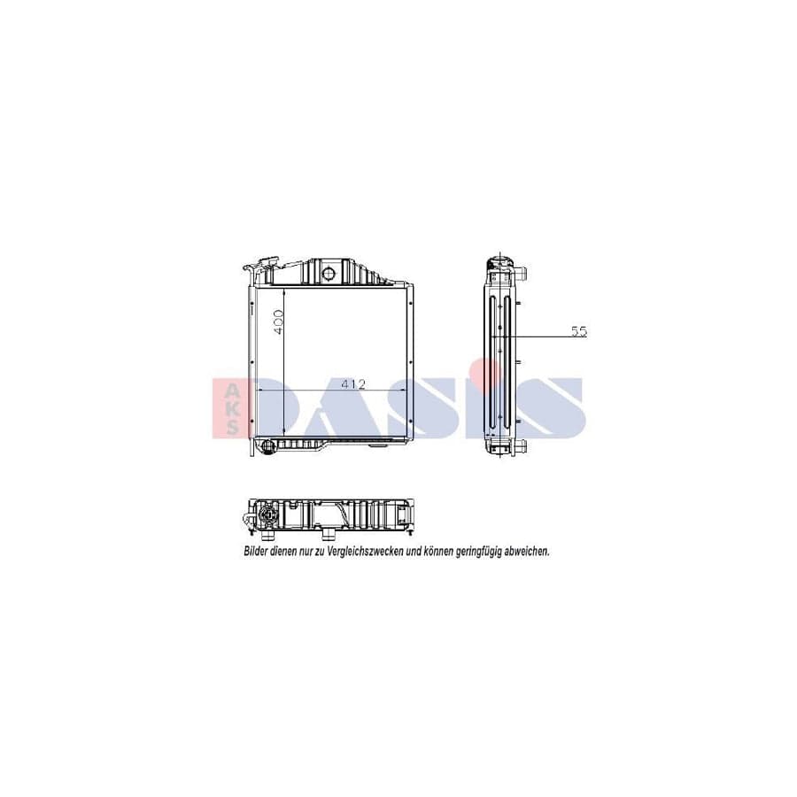 AKS Dasis 440316N Engine Radiator